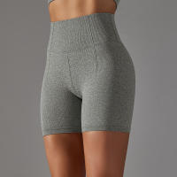 Hamidou-pantalones cortos deportivos de Yoga para mujer, mallas transpirables sin costuras para correr, ciclismo, cintura alta, entrenamiento, gimnasio, Verano - details 23
