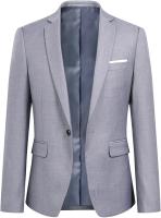Traje de negocios ajustado para hombre, chaqueta y pantalones, 2 piezas - details 6
