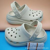 Sandalias de Mujer con Orificios Pantuflas Suela Gruesa Aumento de Altura Zapatos de Exterior para Papá - details 0