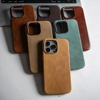 Funda de lujo para iPhone 15 Pro Max Cuero genuino Magsafe Cubierta completa - details 1