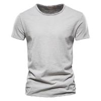 Novedad de verano, camiseta de manga corta de color sólido para hombre, ajustada, de algodón de bambú, talla europea, estilo coreano, camiseta informal de moda para hombre - details 18