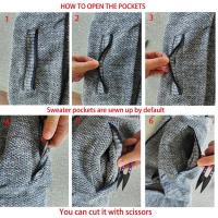 Suéter de punto para hombre, cárdigan de lana informal para primavera y otoño e invierno, chaqueta de suéter para hombre de color sólido de talla grande - details 0