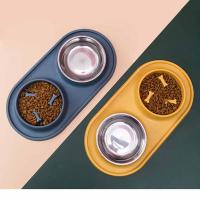 Cuenco de alimentación para mascotas de acero inoxidable, Base de silicona, antilucha Libre, comida para perros y gatos - details 5