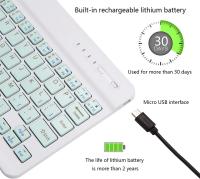 Miniteclado inalámbrico Portátil con Bluetooth, recargable para Apple, iPad, iPhone, Samsung, tableta, teléfono, iOS, Android, Windows - details 7
