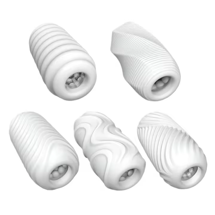 Masajeador estimulante suave masculino, masturbador estirable de silicona, Juguetes sexuales para hombres, taza de masturbación al por mayor - 1