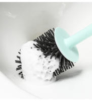 Cepillo De Inodoro WIKHOSTAR Con Soporte Montaje En Pared Secado Rápido Accesorio De Baño Ecológico Y Duradero - details 7