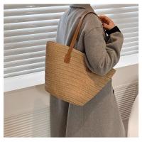 Bolso de Paja Grande Capacidad Estilo Nuevo para 2025 Bolso de Playa Tejido para Mujer - details 11