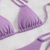 Subsistema especializado para mujer con bikini traje de baño sexy de color sólido para mujer - details 6