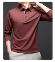 Nuevo POLO ajustado de manga larga, top de punto fino para hombre - details 18