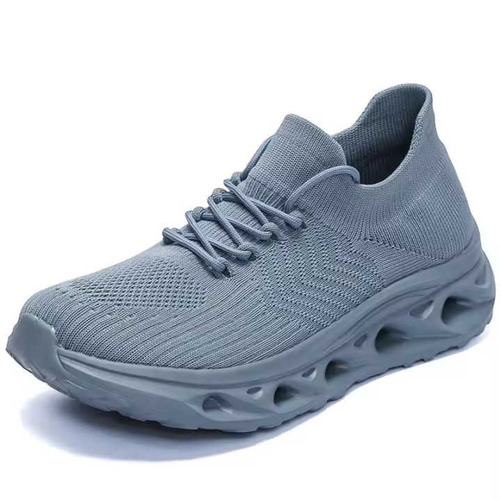 2025 zapatos de hombre de gran tamaño, nueva malla transpirable, zapatos para caminar de altura ligera, suela gruesa, absorción de impactos, zapatos casuales de verano - 1