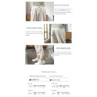 Pantalones Ligeros Informales para Hombre Moda Coreana Recortada, Estilo Cargo Adelgazante con Patas Pequeñas - details 1