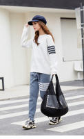 Bolso de malla vintage bolso de hombro de gran capacidad estilo punk remaches - details 5