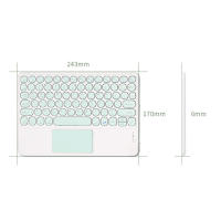 Teclado español inalámbrico con Bluetooth, Touchpad para iPad Pro Air, Xiaomi, Huawei, Samsung, Lenovo, Android, Windows, Tablet - details 5