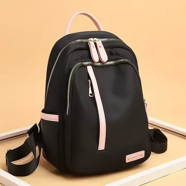 Mochila En Contraste Para Mujeres, Mochilas Escolares De Gran Capacidad Para Adolescentes, Mochila De Viaje Oxford Impermeable, Mochila Para Niñas, Bolso - 1
