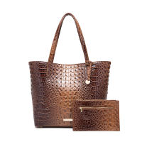 Nuevo europeo y americano transfronterizo Amazon estación independiente portátil tote madre retro bolso de las mujeres multicolor Brahman patrón de cocodrilo - details 7