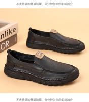Nuevos zapatos casuales de cabeza redonda para hombres de cuero para hombres, mocasines, zapatos para hombres - details 23
