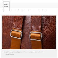 Mochila para mujer de gran capacidad, bolso de viaje a la moda, bolso de viaje con textura de cuero suave de PU - details 3
