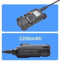 Quansheng-walkie-talkie portátil UV 5R Plus, Radio Am Fm bidireccional, conmutador, estación VHF, receptor K5, juego inalámbrico Ham de largo alcance - details 1