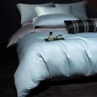 Juego de Ropa de Cama de Algodón de Alta Densidad Antibacteriano 5A Color Sólido, Sencillo y Lujoso - details 2