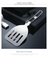 Utensilios de cocina portátiles para picnic de acero inoxidable 304, sartenes, ollas, villas plegables para acampar al aire libre - details 10