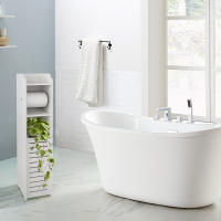 Rcynview  Moderno Gabinete de Baño Montado en Suelo Profundidad de 29cm Estilo Contemporáneo Base de Madera - details 2