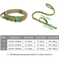 Collares tácticos con correa perro, Collar militar nailon ustable para perros medianos grandes, entrenamiento de pastor alemán y - details 4