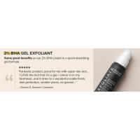 Gentle gel exfoliant with 2% BHA to shrink enlarged pores, diminish signs of aging, while hydrating.