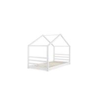 Cama para niños pequeños Cama Infantil 160 x 80cm Estructura Tipi de Madera Pino Blanco Mate - details 9