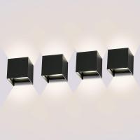 8 Piezas Aplique Pared Exterior/Interior 3000K Blanco cálido Aplique de Pared Ángulo de haz Ajustable Aplique Pared LED Impermeable - details 33