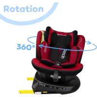 Silla de Coche Giratoria 360 con ISOFIX, 40-150cm (0~36kg), Aprox. 0-12 años (Negro) - details 20