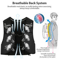 Chaleco De Hidratación Respirable 5L Para Correr Maratón Ciclismo Bicicleta Escalada - Ligero Y Transpirable Para Trail Running Unisex - details 4