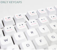 Teclas PBT de 141 teclas para juegos, Teclado mecánico MX Switch, juego blanco Simple, perfil XDA, sublimación DIY - details 6