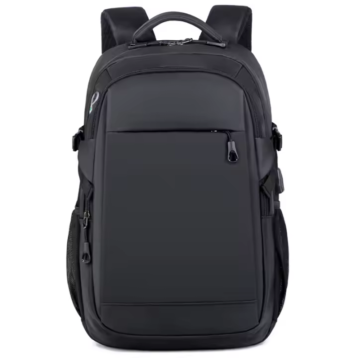 Mochila Mochila negra para hombre Bolsa para computadora portátil - 1