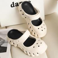 Zapatillas antideslizantes de EVA de verano para mujer, sandalias informales con agujeros para jardín, zapatos de suela suave para mujer, zapatos de bomba para interiores y exteriores para el hogar - details 6