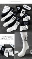 10 pares de calcetines deportivos para hombre, informales, transpirables y versátiles. Calcetines personalizados con graffiti de cara de fantasma - details 4