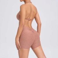 Traje de entrenamiento de gimnasia reforzado deportivo para mujer, ropa deportiva para mujer, traje de yoga rosa, verde y rojo 2024 - details 24