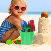 Set de Herramientas de Jardinería Ligeras para Niños Pala de Arena de Colores Verdes - details 2