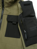 Chaqueta Táctica de Piel de Tiburón Impermeable, Abullonada, Vestuario de Caza al Aire Libre - details 13