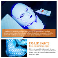Máscara con Luz Led para Cuidado Facial, Mascarilla para Cara y Cuello, Dispositivo para Terapia Antiacné Blanqueamiento Rejuvenecimiento de la Piel, Máquina de Tratamiento con 7 Colores - details 6