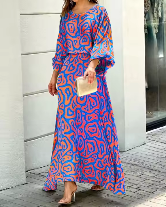 Conjunto casual de dos piezas para mujer, top y vestido de moda. - 1