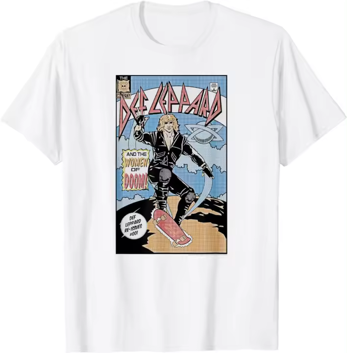 Def Leppard Camiseta de Cómic para Hombres Moda en T-Shirts - 1