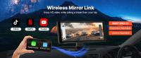 Estéreo inalámbrico para automóvil SucceBuy con pantalla táctil HD de 10 pulgadas, compatible con Apple CarPlay y Android Auto, incluye cámara frontal - details 3