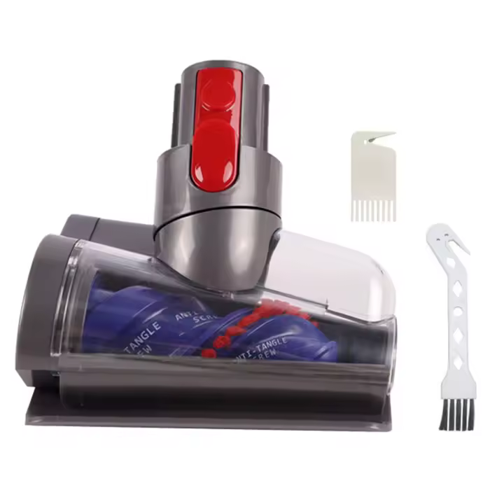 Mini cabezal de cepillo motorizado antienredos para Dyson V7 V8 V10 V11 V15, accesorios para aspiradora, cepillo para ácaros para sofás, camas, asientos de coche - 1