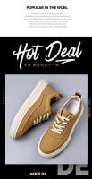 Primavera nuevos zapatos casuales de tablero para hombres transpirables cómodos zapatos versátiles de moda para hombres versión coreana amarilla de zapatos de moda de lujo ligero - details 6