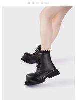 Chelsea con suela de oreja colgante de moda, tacón grueso, botines elásticos antideslizantes - details 3