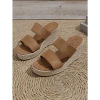 zapatos de zapatilla de tacón de cuña de verano para mujer - details 3