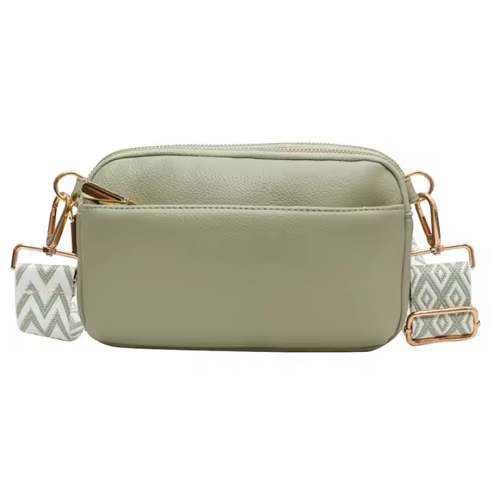 Personalizado nuevo bolso de las mujeres correa de hombro ancha de las mujeres de moda y simple viajero casual hombro bolsa de mensajero pequeña bolsa cuadrada - 1