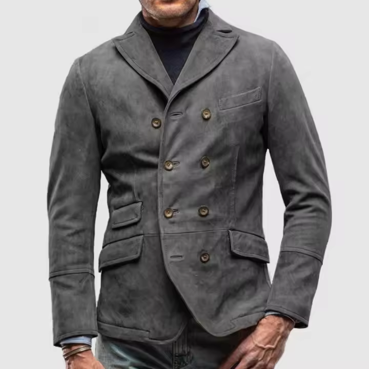 2025 Abrigo casual retro, chaqueta de hombre, - 1