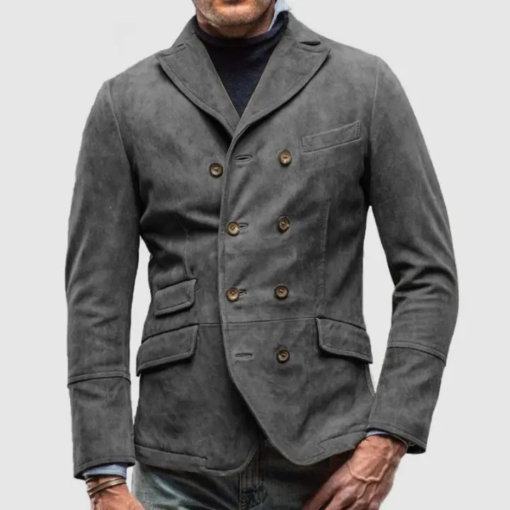 2025 Abrigo casual retro, chaqueta de hombre, - 1