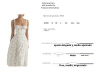 2025 primavera nueva ropa de mujer europea y americana impresa floral francesa sin espalda vestido dividido con tirantes delgados - details 0